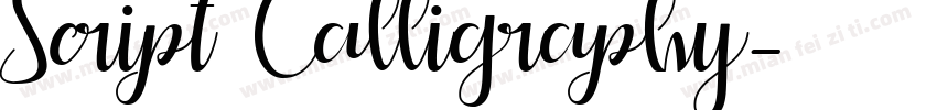 Script Calligraphy字体转换